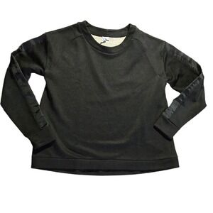 $150 & OTHER STORIES black embellished pullover sheer inlay on long sleeve 36 4